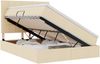 vidaXL Aufbewahrungsbett mit Matratze Creme 140 x 190 cm Polyester 3371782 Bild 2