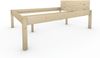 Pfostenbett Massivholzbett (Fichte) "Daybett" 140 x 200 cm 58 cm Holzbett 300kg Bild 2