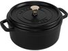 Staub La Cocotte 20cm rund, schwarz, Gusseisen Bild 1