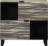 vidaXL Sideboard Weiß 80 x 33 x 75 cm massives Mangoholz 4017999 Bild 3