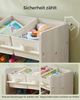 Songmics 'GKR033N10' Kinderregal, mit 9 Aufbewahrungsboxen, Vliesstoff haferflockenbeige, 29,5 x 62,5 x 60 cm Bild 4
