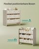 Songmics 'GKR033N10' Kinderregal, mit 9 Aufbewahrungsboxen, Vliesstoff haferflockenbeige, 29,5 x 62,5 x 60 cm Bild 5