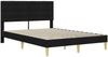 vidaXL Bettgestell mit Matratze Schwarz 120 x 200 cm Stoff 3415105 Bild 4