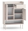 Selsey ‘DIOCE’ Schuhschrank mit Fächern und Schublade, Kaschmirgrau, 70 cm Bild 4