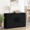 Sideboard, Kommode mit Schubladen Schwarz 100 x 30 x 65,6 Holzwerkstoff j2157p Bild 4