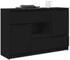 Sideboard, Kommode mit Schubladen Schwarz 100 x 30 x 65,6 Holzwerkstoff j2157p Bild 3