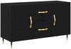 vidaXL Sideboard Schwarz Eichen-Optik 100 x 36 x 60 cm Holzwerkstoff 862956 Bild 2
