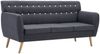 vidaXL 3-Sitzer-Sofa Stoff 172x70x82 cm Dunkelgrau 247125 Bild 2