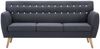vidaXL 3-Sitzer-Sofa Stoff 172x70x82 cm Dunkelgrau 247125 Bild 3