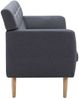 vidaXL 3-Sitzer-Sofa Stoff 172x70x82 cm Dunkelgrau 247125 Bild 4