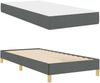 vidaXL Boxspringbett mit Matratze Dunkelgrau 90 x 200 cm Stoff 3398536 Bild 5
