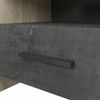 Calicosy 'COLORADO' Nachttisch mit 1 Schublade und 1 Fächer in Eichenholzoptik und schwarz - Eiche kronberg/sidewalk Bild 5