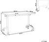 Zusammenklappbarer Schreibtisch CAVI Braun 160 cm 60 cm Bild 2