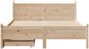 vidaXL Massivholzbett ohne Matratze 135x190 cm Kiefernholz 3309785 Bild 4