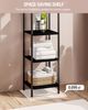 Bücherregal, Regal, Standregal, Schmales Bücherregal, Industrielles Eckregal, Schlankes Regal für Heimbüro, Wohnzimmer, Schlafzimmer, Küche, 6 Ebenen Schwarz Bild 4
