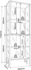 VCM Standvitrine Jensol 921919 Honig-Eiche H. 178 x B. 60 x T. 35 cm Bild 4