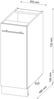 Apothekerschrank Fame-Line Bordeaux Hochglanz 30 cm ohne Arbeitsplatte Vicco Bild 3
