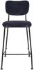 Tresenhocker BENSON DARK BLUE von ZUIVER mit trendigen Cordstoff Bild 3