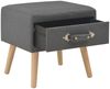 vidaXL Nachttisch Dunkelgrau 40x35x40 Stoff 247535 Bild 2