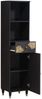 vidaXL Badezimmerschrank Schwarz 38 x 33 x 160 cm Massivholz Mango 4018830 Bild 2