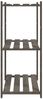 vidaXL Lagerregal mit 3 Böden Grau 80x38x90 cm Massivholz Kiefer 373386 Bild 4
