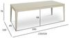 Esstisch Enimeta 220-320x100 cm Eiche Whitewash - Ausziehbar für 6-10 Personen Bild 2