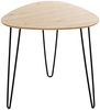 Beistelltisch >24468< in schwarz-eiche, MDF, Metall - 48x48x48cm (BxHxT) Bild 3