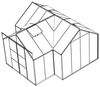 Vitavia Gewächshaus Sirius Orangerie, schwarz, 3mm ESG Bild 4