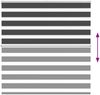 vidaXL Doppelrollo Schwarz 150x100 cm Stoffbreite 145,9 cm Polyester 4014219 Bild 5