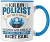 Trendation Tasse Polizist Tasse Geschenk Lustiger Spruch Männer Bester Polizei Bild 1