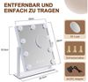 ZMH Schminkspiegel mit Beleuchtung Hollywood Spiegel, 3 Modi schminktischspiegel Touch Dimmbar mit Licht 360° Drehung Bild 2