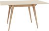 Ragaba rechteckiger ausziehbarer Tisch, MDF & Massives Eschenholz, 90x65 cm, Perl Weiß Bild 2