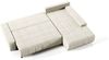 Ecksofa Sofa mit Schlaffunktion VOGAR Stoff Monolith Hellgrau Ottomane Rechts Bild 2