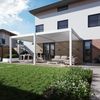 Weide E-Deluxe Plus | elektrische Wand Pergola mit LED | Voll Aluminium | 4 x 6 M | motorisiertes Lamellendach weiß Bild 3