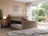 Boxspringbett KING DOREN, mit zwei Bettkästen und einer Multipocket-Matratze - 140x200 - Braun Kunstleder - H4 Bild 2