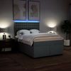 vidaXL Boxspringbett mit Matratze Dunkelgrau 160x200 cm Stoff 3292854 Bild 5