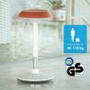 Ergotopia 'Dykó I' Sitz-Stehhocker mit Schwingeffekt, 360° drehbar, höhenverstellbar 57–83 cm, Rost / Weiß Bild 5