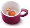 Donkey Products Tier Tasse Anna, Tasse mit Alpaka, Animal Mug, Porzellan, Lila, 150 ml, 210343 Bild 5