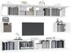 6-tlg. TV-Schrank-Set Weiß Holzwerkstoff [3114366] Bild 4