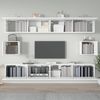 6-tlg. TV-Schrank-Set Weiß Holzwerkstoff [3114366] Bild 3