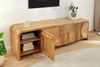 riess-ambiente Sideboard ART DECO 170cm beige - Mangoholz, Massiv, cream finish, abgerundet (Einzelartikel, 1 St), TV-Board mit 3D-Front - ideal für Wohn- & Schlafzimmer oder TV-Ecke Bild 3