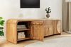riess-ambiente Sideboard ART DECO 170cm beige - Mangoholz, Massiv, cream finish, abgerundet (Einzelartikel, 1 St), TV-Board mit 3D-Front - ideal für Wohn- & Schlafzimmer oder TV-Ecke Bild 4