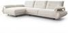 KAWOLA Ecksofa ANISSA Stoff cremeweiß manuelle Rückenverstellung Longchair links 84 x 185 x 297 cm Bild 3