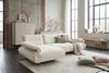KAWOLA Ecksofa ANISSA Stoff cremeweiß manuelle Rückenverstellung Longchair links 84 x 185 x 297 cm Bild 2