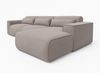 AX LIVING Wohnlandschaft mit Schlaffunktion Ruyam Hellbraun Sofa 310 cm R Bild 4