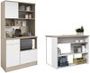 Parisot Küchentheke Socool in weiß und Eiche 116 x 90 cm Bild 5
