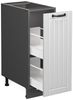 Apothekerschrank Fame-Line Weiß Landhaus 30 cm , AP Eiche Vicco Bild 4