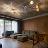 LED Deckenleuchte, Glas, chrom, gelb, 6 flammig Bild 3