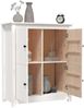Sideboard, Kommode Weiß 83x41,5x100 cm Massivholz Kiefer j3391p Bild 4