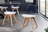 riess-ambiente Esszimmerstuhl SCANDINAVIA MEISTERSTÜCK transparent / weiß / natur (Einzelartikel, 1 St), Kunststoff · Kunstleder · Massivholz · Design Bild 2
